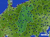 長野県のアメダス実況(日照時間)(2021年08月15日)