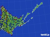 2021年08月15日の道東のアメダス(日照時間)