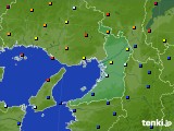 大阪府のアメダス実況(日照時間)(2021年08月15日)