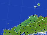 島根県のアメダス実況(日照時間)(2021年08月15日)