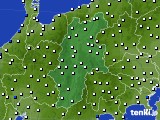 長野県のアメダス実況(風向・風速)(2021年08月15日)