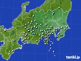 関東・甲信地方のアメダス実況(降水量)(2021年08月16日)