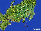 2021年08月17日の関東・甲信地方のアメダス(気温)