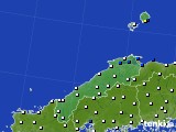 島根県のアメダス実況(風向・風速)(2021年08月17日)