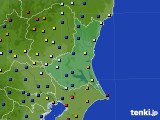 茨城県のアメダス実況(日照時間)(2021年08月18日)