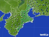 三重県のアメダス実況(降水量)(2021年08月19日)