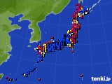 2021年08月19日のアメダス(日照時間)