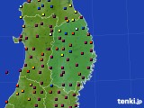 2021年08月19日の岩手県のアメダス(日照時間)