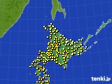2021年08月19日の北海道地方のアメダス(気温)