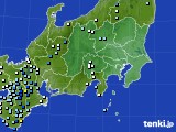 関東・甲信地方のアメダス実況(降水量)(2021年08月20日)