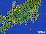 関東・甲信地方のアメダス実況(日照時間)(2021年08月20日)