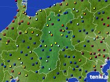 長野県のアメダス実況(日照時間)(2021年08月20日)