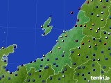 2021年08月21日の新潟県のアメダス(日照時間)