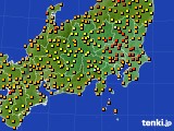 2021年08月21日の関東・甲信地方のアメダス(気温)