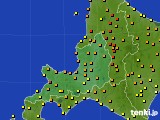 道央のアメダス実況(気温)(2021年08月21日)
