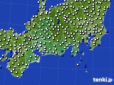 2021年08月22日の東海地方のアメダス(風向・風速)