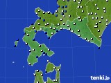 2021年08月22日の道南のアメダス(風向・風速)