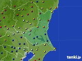 茨城県のアメダス実況(日照時間)(2021年08月23日)