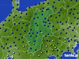 長野県のアメダス実況(日照時間)(2021年08月24日)