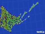 2021年08月24日の道東のアメダス(日照時間)