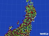 2021年08月27日の東北地方のアメダス(日照時間)