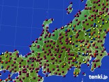 北陸地方のアメダス実況(日照時間)(2021年08月27日)