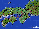 近畿地方のアメダス実況(日照時間)(2021年08月28日)