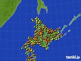 2021年08月28日の北海道地方のアメダス(気温)
