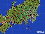 2021年08月28日の関東・甲信地方のアメダス(気温)