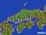 2021年08月28日の中国地方のアメダス(気温)