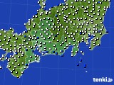 2021年08月28日の東海地方のアメダス(風向・風速)