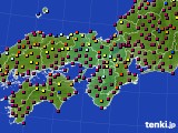 近畿地方のアメダス実況(日照時間)(2021年08月29日)
