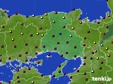 2021年08月29日の兵庫県のアメダス(日照時間)