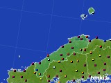 2021年08月29日の島根県のアメダス(日照時間)