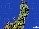 東北地方のアメダス実況(気温)(2021年08月29日)