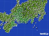 2021年08月30日の東海地方のアメダス(風向・風速)
