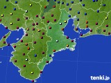 三重県のアメダス実況(日照時間)(2021年08月31日)