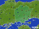 岡山県のアメダス実況(日照時間)(2021年08月31日)