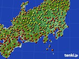 2021年08月31日の関東・甲信地方のアメダス(気温)