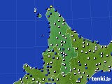道北のアメダス実況(風向・風速)(2021年08月31日)
