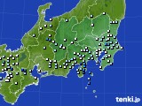 関東・甲信地方のアメダス実況(降水量)(2021年09月02日)