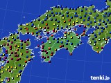 四国地方のアメダス実況(日照時間)(2021年09月04日)