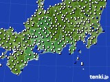 2021年09月04日の東海地方のアメダス(風向・風速)