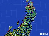 東北地方のアメダス実況(日照時間)(2021年09月05日)