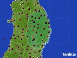2021年09月07日の岩手県のアメダス(日照時間)
