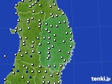 岩手県のアメダス実況(風向・風速)(2021年09月07日)