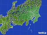 関東・甲信地方のアメダス実況(降水量)(2021年09月08日)