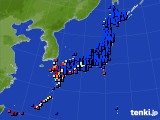 2021年09月08日のアメダス(日照時間)