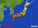 2021年09月08日のアメダス(気温)