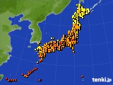 2021年09月10日のアメダス(気温)